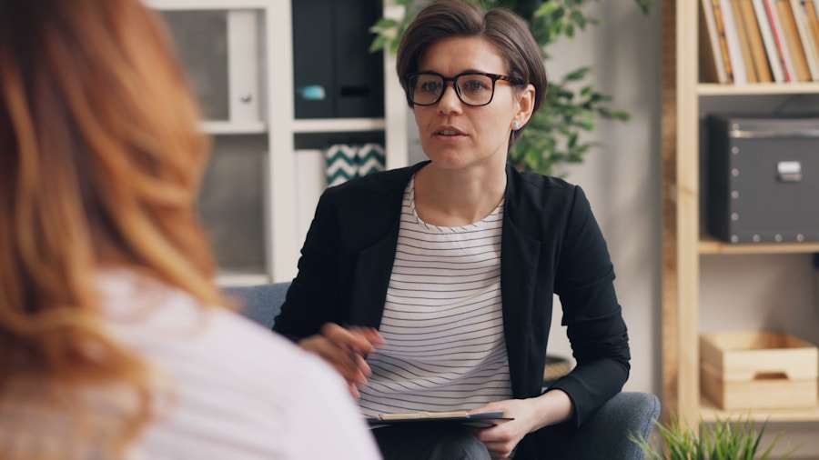 Sesión de consulta con terapeuta ocupacional